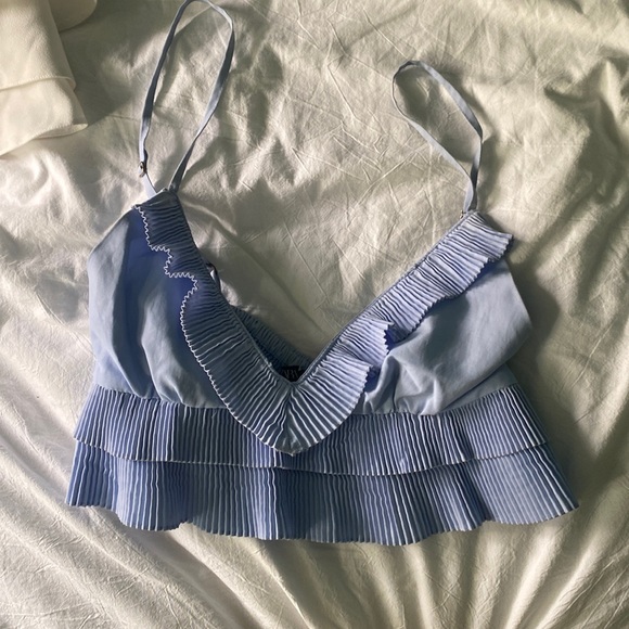 Zara Tops Zara Ruffle Top Poshmark